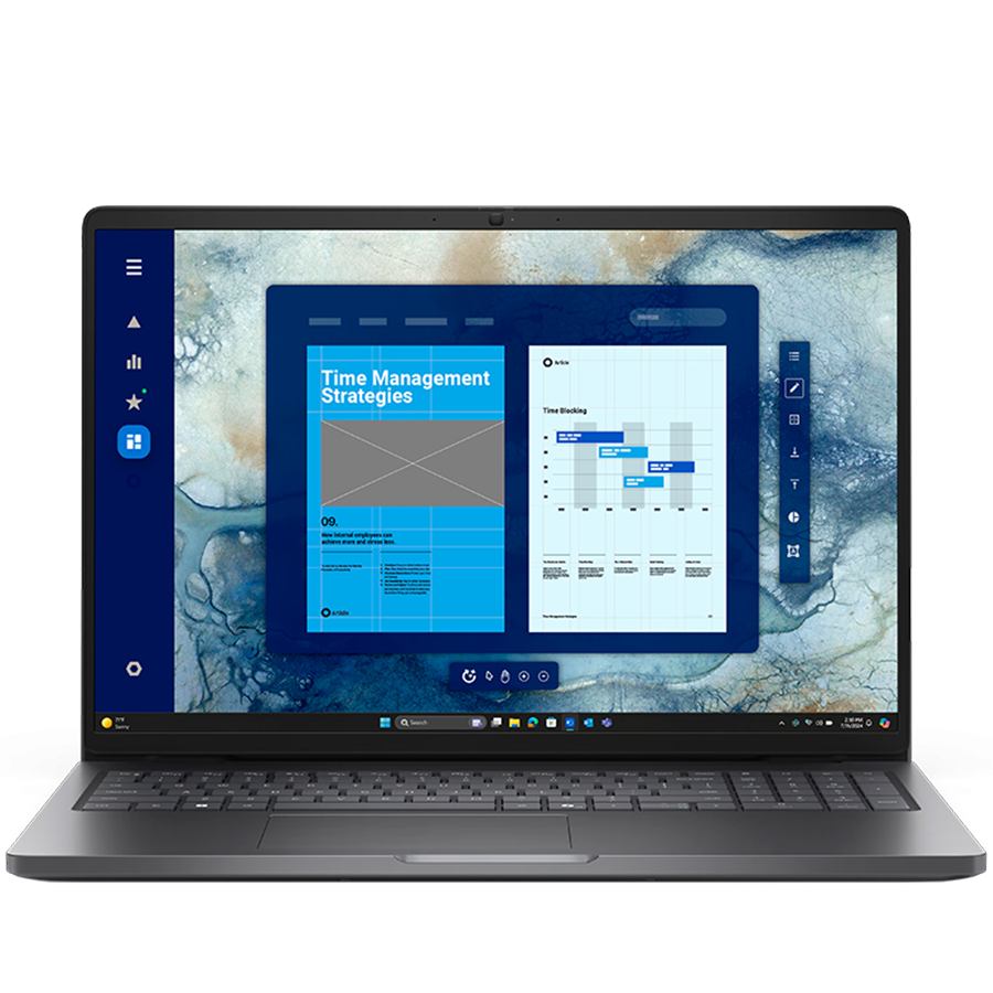 Dell Pro 16,16"FHD+(1920x1200)Touch 300nits 45% NTSC,Intel Core Ultra 7 265U,16GB(1x16)5600MT/s,512GB SSD,Integrated Intel Graphics,Win11Pro,3Yr "PC16250_FTU7265U16GB512GBW3Y-05"