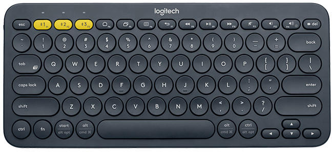 LOGITECH Bluetooth Keyboard K380 Multi-Device - INTNL - US International Layout - WHITE "920-009868" (timbru verde 0.8 lei)