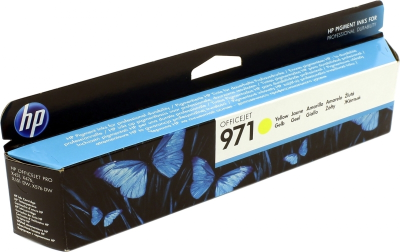 Cartus Cerneala Original HP Yellow, nr.971, pentru Officejet PRO X451DW|X576, , (timbru verde 0.15 lei), "CN624AE"