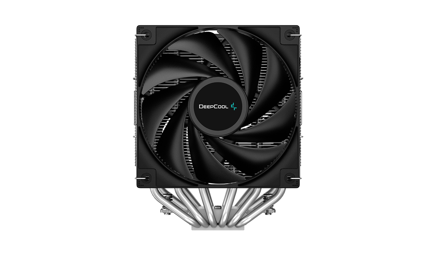 Cooler Deepcool "AG620", compatibil skt. Intel si AMD, racire cu aer, ventilator 120 mm x 2, 1850 rpm, inaltime cooler 157 mm, 6 heatpipe, "R-AG620-BKNNMN-G-1" (timbru verde 2.00 lei)