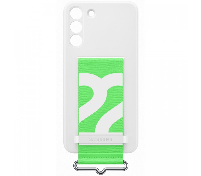 Galaxy S22 Plus; Silicone Cover with Strap; White "EF-GS906TWEGWW"