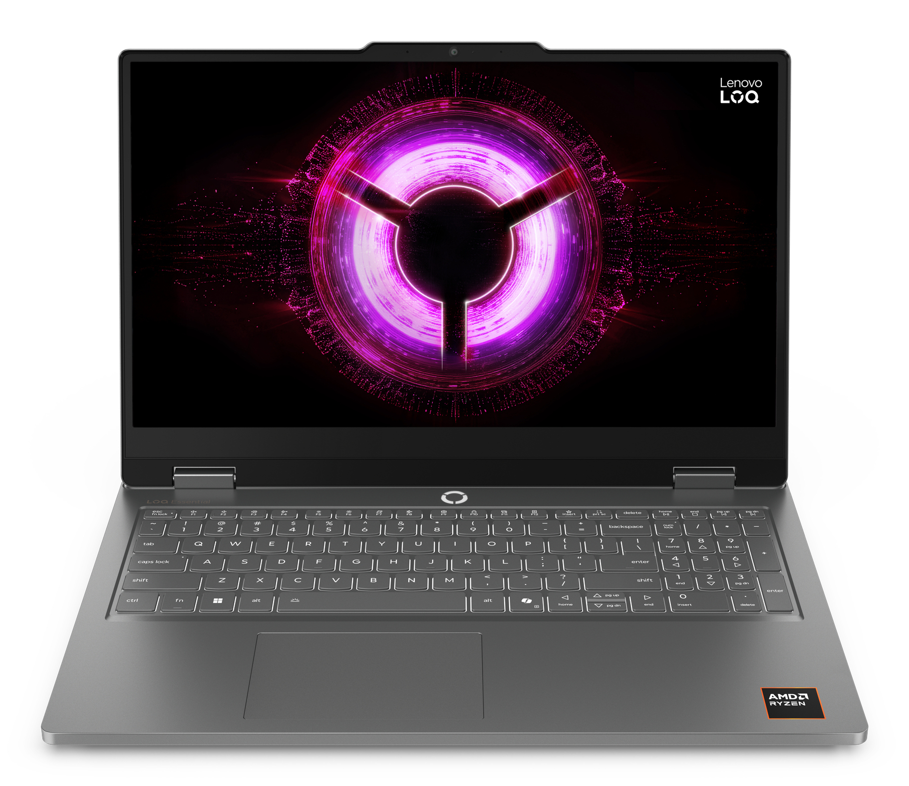Gaming 15.6 LOQ Essential 15ARP11, FHD IPS 144Hz, Procesor AMD RyzenTM 7 170 (16M Cache, up to 4.75 GHz), 16GB DDR5, 512GB SSD, GeForce RTX 5060 8GB, No OS, Luna Grey "83VA0014RM" (timbru verde 3.5 lei)
