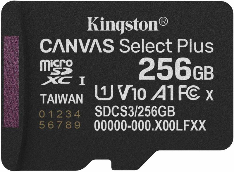 MICROSDXC 256GB SELECTPLUS SDCS3/256GBSP "SDCS3/256GBSP" (timbru verde 0.03 lei)