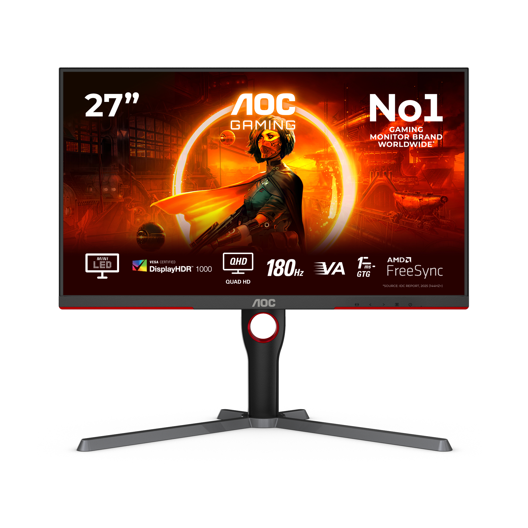 Monitor AOC 27" Q27G3XMN/BK"Q27G3XMN/BK" (timbru verde 7 lei)