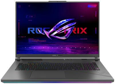 NOTEBOOK Asus 18 inch|QHD+ 2560 x 1600 WQXGA|Intel Raptor Lake i9|Mem 32 GB|SSD 1 TB|RTX 4060|Video 8 GB|1xHDMI|LAN|720P HD cam|Greutate 3.1 kg|Eclipse Gray "G814JVR-N6002" ((timbru verde 3.5 lei)