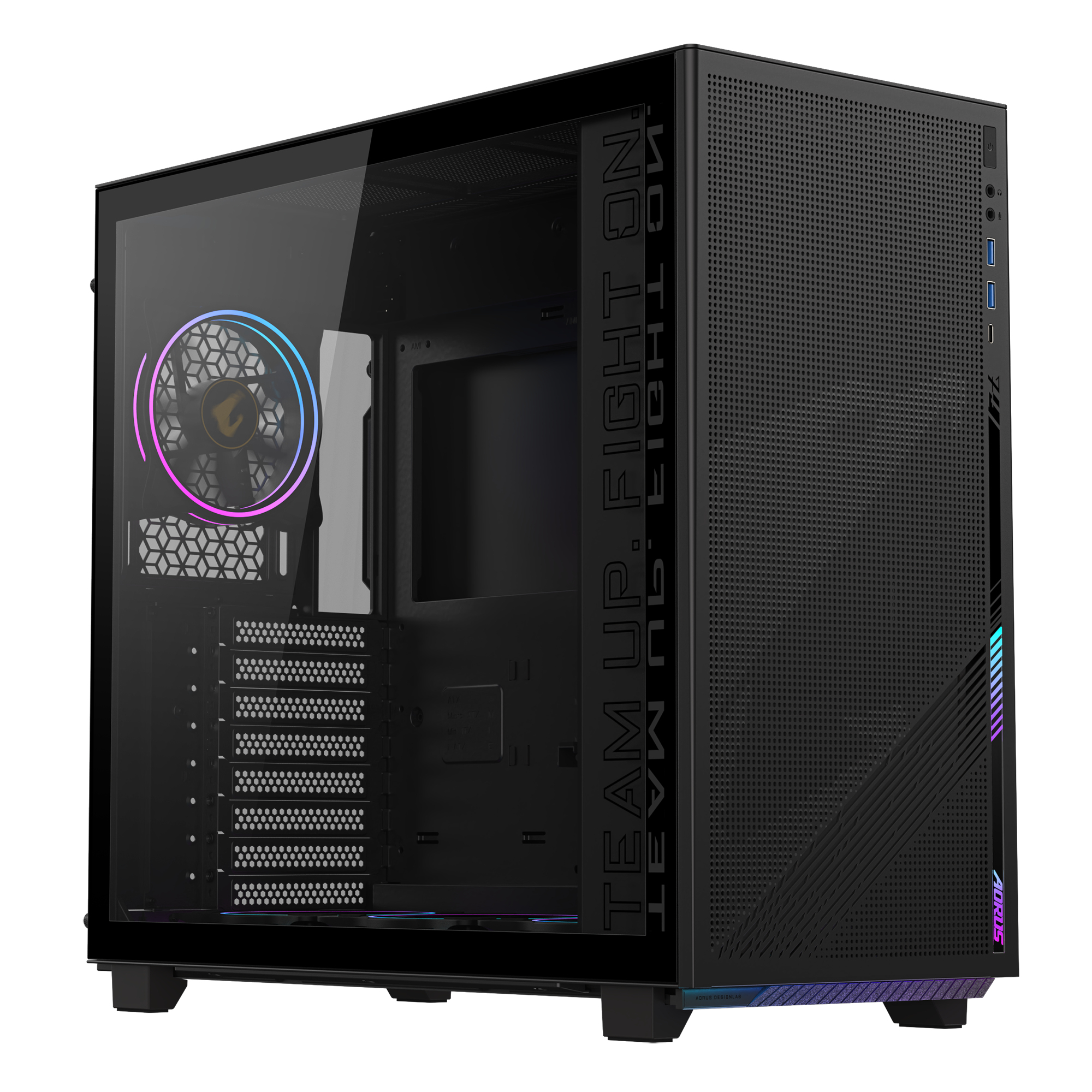 Carcasa GB-AC400G, Middle Tower, Fara sursa, Mini ITX, Micro ATX, ATX, Negru "GB-AC400G" (timbru verde 0.32 lei)