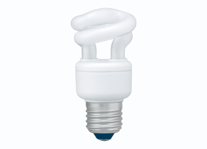 BEC fluorescent Panasonic, soclu E27, putere 8W, forma spirala, lumina alb rece, alimentare 220 - 240 V, "EFD8E65HD3E" (timbru verde 0.45 lei)