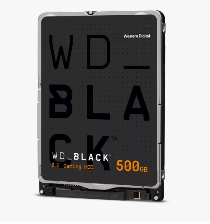 HDD notebook WD 500 GB, Black, 7200 rpm, buffer 64 MB, 6 Gb/s, S-ATA 3, "WD5000LPSX"