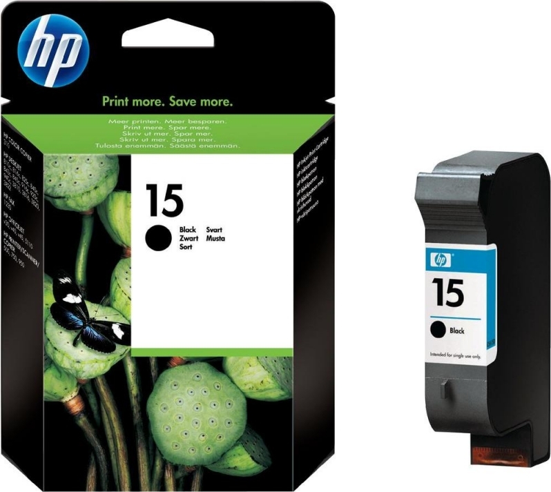 Cartus Cerneala Original HP Black, nr.15, pentru DJ8xx|9xx|38xx|OFv30|v40|v45|PSC7xx|950, , (timbru verde 0.15 lei), "C6615DE"