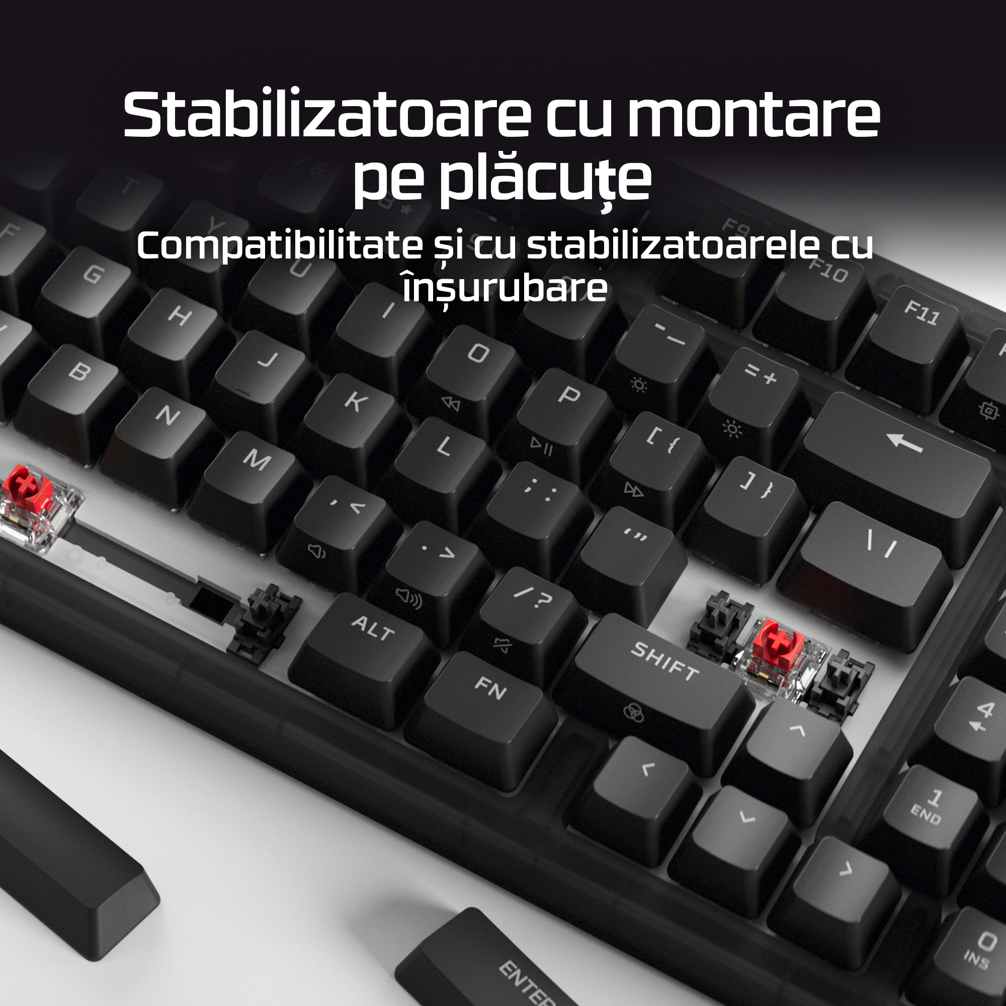 Tastatura HP HyperX Origins 21800, negru"B4QS4AA" - imagine 6