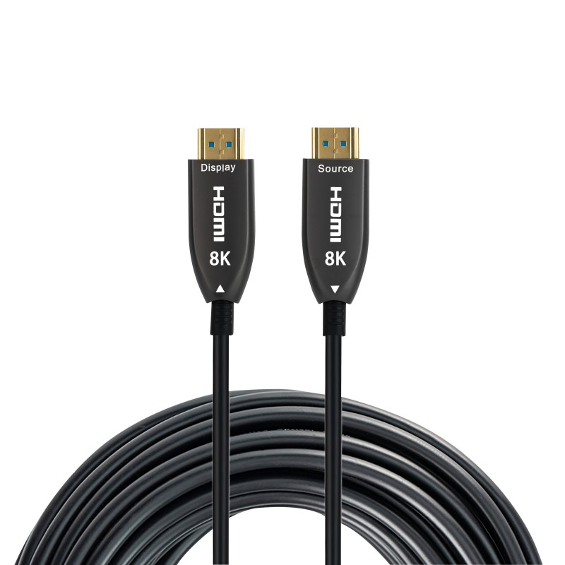 Cablu HDMI prin fibra optica, AOC, V2.1, tata-tata, 8K@60hz, HDCP 2.2, EDID, 50M - Nexio "NX-VN-HD66-50M" (timbru verde 0.08 lei)