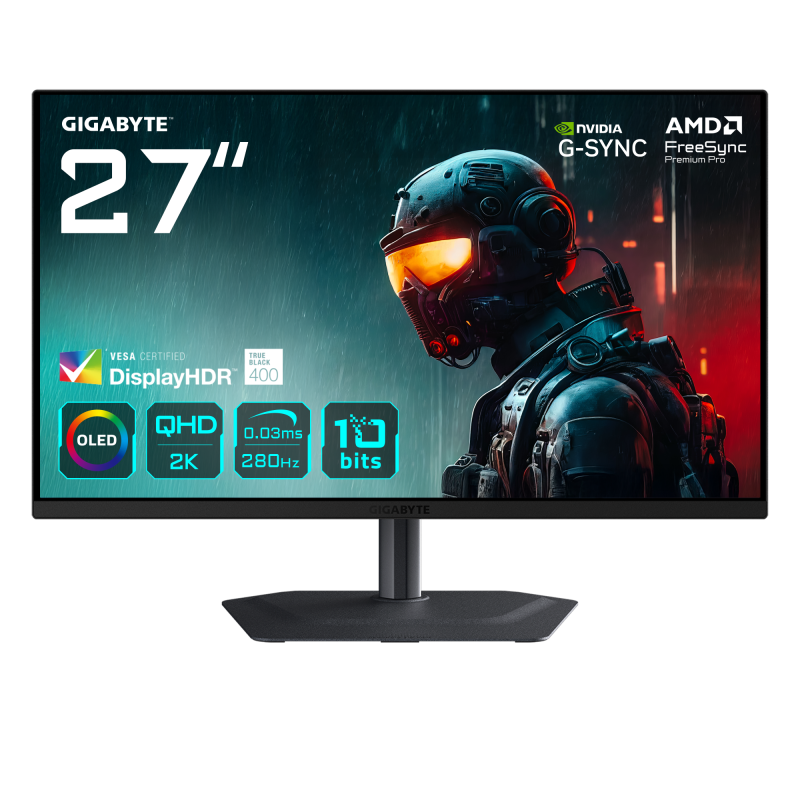 Gaming MO27Q2A 27 inch QHD QD-OLED 0.03 ms 280 Hz USB-C HDR FreeSync Premium Pro & G-Sync Compatible "MO27Q2A"