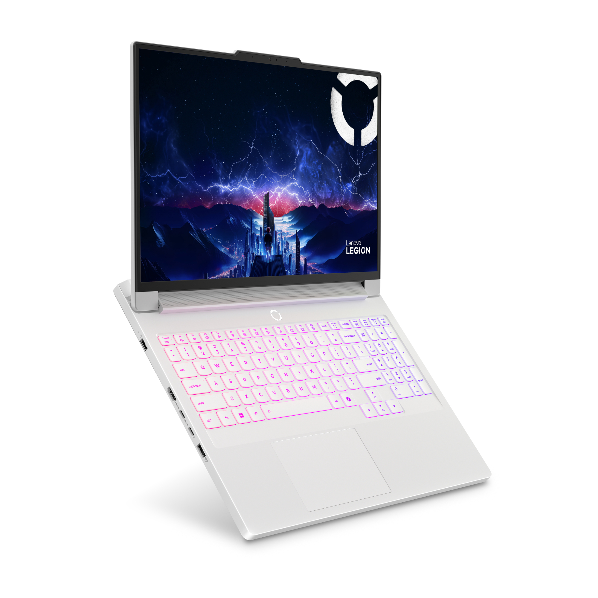 Gaming 16 Legion Pro 7 16IAX10H, WQXGA OLED 240Hz G-Sync, Procesor Intel® CoreTM Ultra 9 290HX Plus, 32GB DDR5 CSODIMM, 1TB SSD, GeForce RTX 5080 16GB, No OS, Glacier White, 3Yr Onsite Premium Care "83F500R9RM" - imagine 4