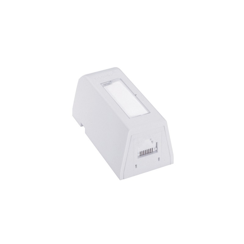 Priza aplicata Synergy Wallplate DG+ 1xRJ45 568A/B UTP PowerCat 5e, White - Molex "SBX-00006-02"