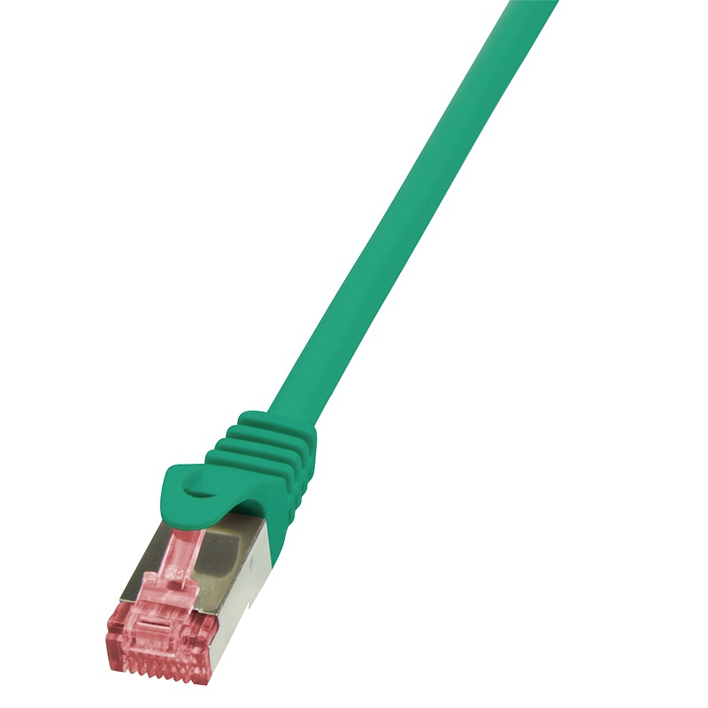 PATCH CORD S/FTP LOGILINK Cat6, LSZH, cupru, 10 m, verde, AWG27, dublu ecranat "CQ2095S" (timbru verde 0.18 lei)