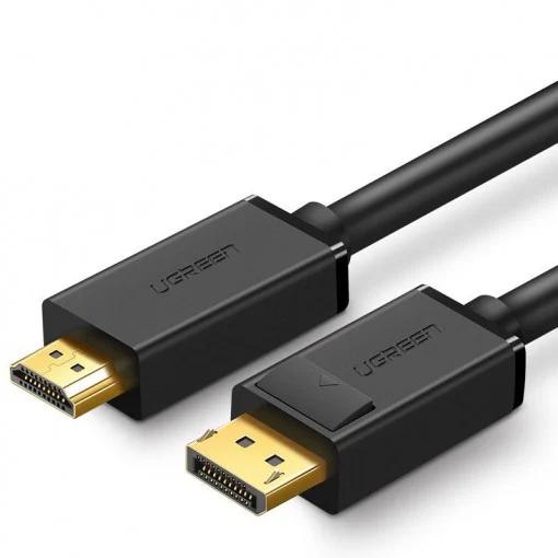 CABLU video Ugreen, "DP101" DP (T) la HDMI (T) 4K la 30Hz, lungime 2m, negru "10202" (timbru verde 0.08 lei) - 6957303812028