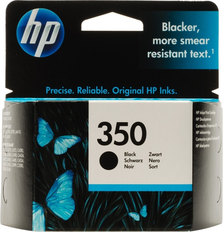 Cartus Cerneala Original HP Black, nr.350, pentru DJ D4260|4360|J5730|5780|6410|PS C4205|4272|4280|4480|5280, , (timbru verde 0.15 lei), "CB335EE"