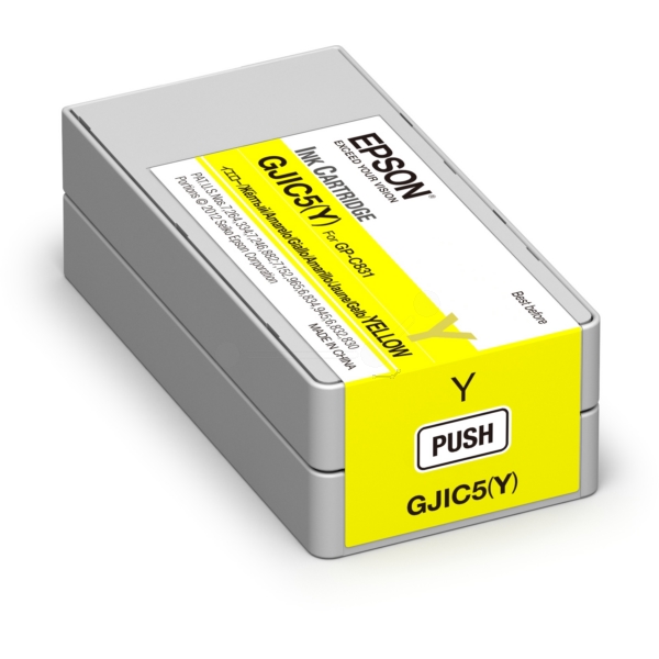 Cartus Cerneala Original Epson Yellow, GJIC5Y, pentru ColorWorks C831|GP-M831, , (timbru verde 1.2 lei), "C13S020566"