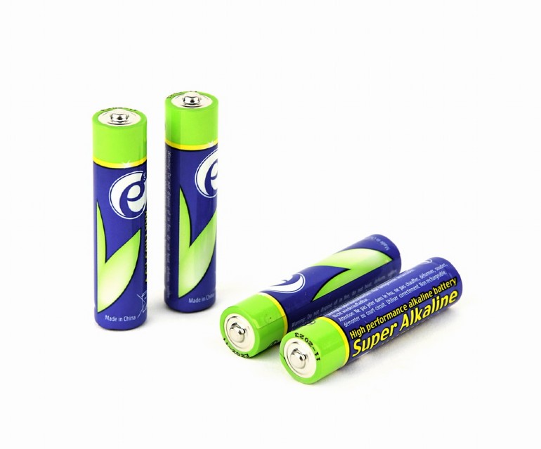 BATERIE GEMBIRD AAA (R3), 1.5V alcalina, 4 buc., "EG-BA-AAA4-01" (timbru verde 0.32 lei)