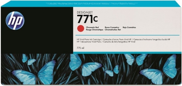 Cartus Cerneala Original HP Red Chromatic, nr.771C, pentru DesignJet Z6200, , (timbru verde 0.15 lei), "B6Y08A"
