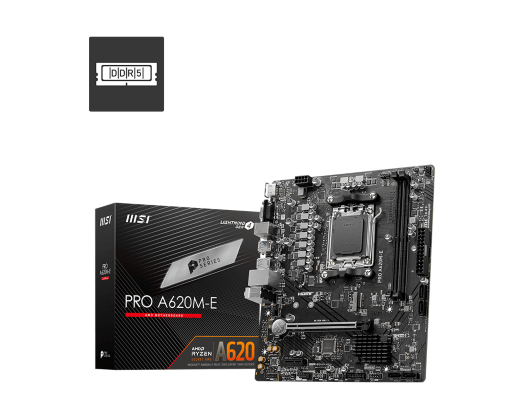 MSI PRO A620M-E AM5 1xHDMI 1xVGA "PRO A620M-E"