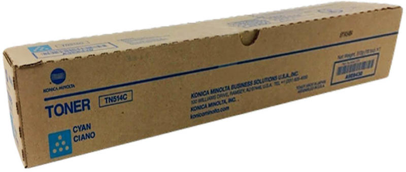 Toner Original KONICA-MINOLTA Cyan, TN-514C, pentru Bizhub C458|C558|C658, 26K, (timbru verde 1.2 lei) , "A9E8450"