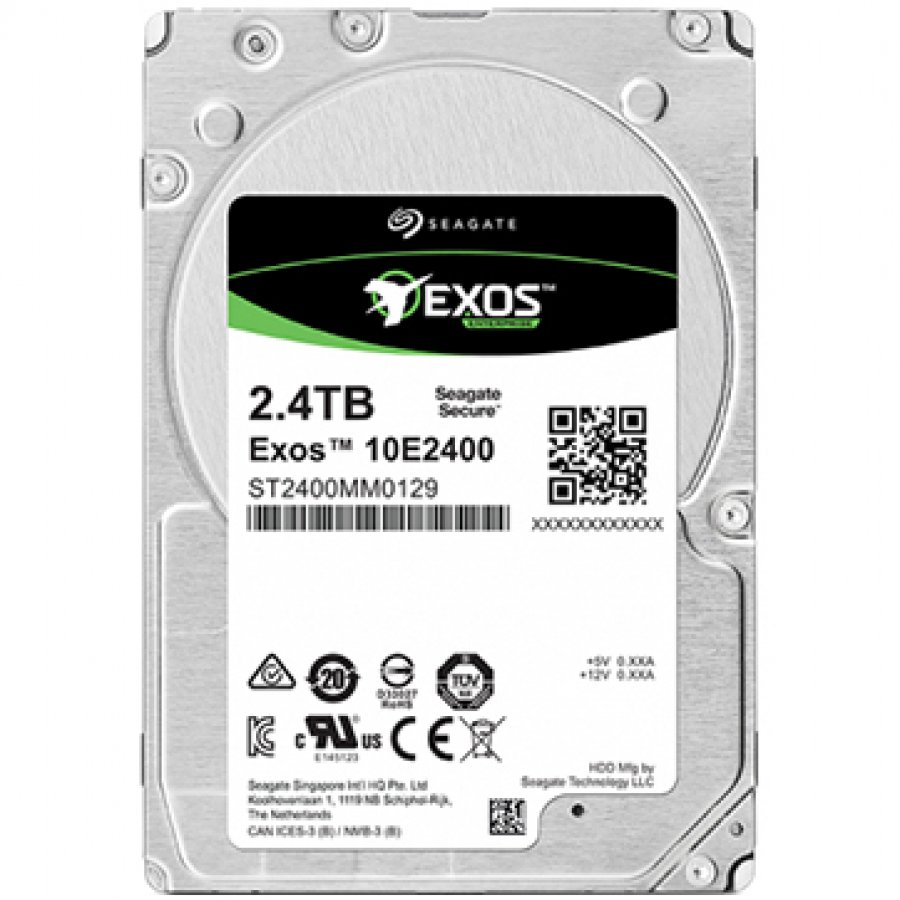 SEAGATE EXOS 10E2400 Ent.Perf. 10K 2.4TB w/Enhanced Cache HDD 512e/4Kn FastFormat 10000rpm 256MB cache SAS 12Gb/s 6.4cm 2.5inch BLK, "ST2400MM0129" (timbru verde 0.8 lei)
