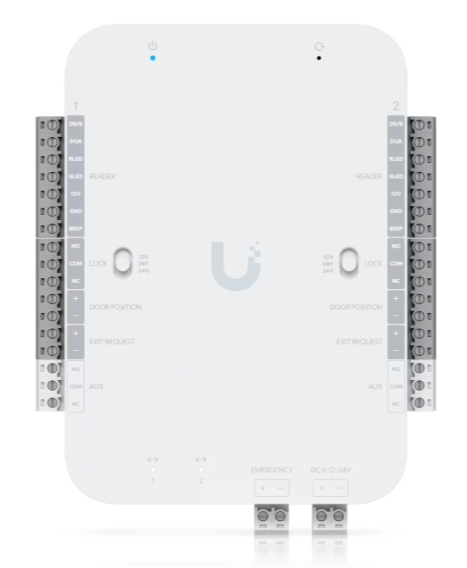 Ubiquiti UA-Retrofit-Hub-2 DC-powered hub that supports Wiegand and OSDP readers and provides entry and exit control for up to two doors "UA-RETROFIT-HUB-2" (timbru verde 0.18 lei)