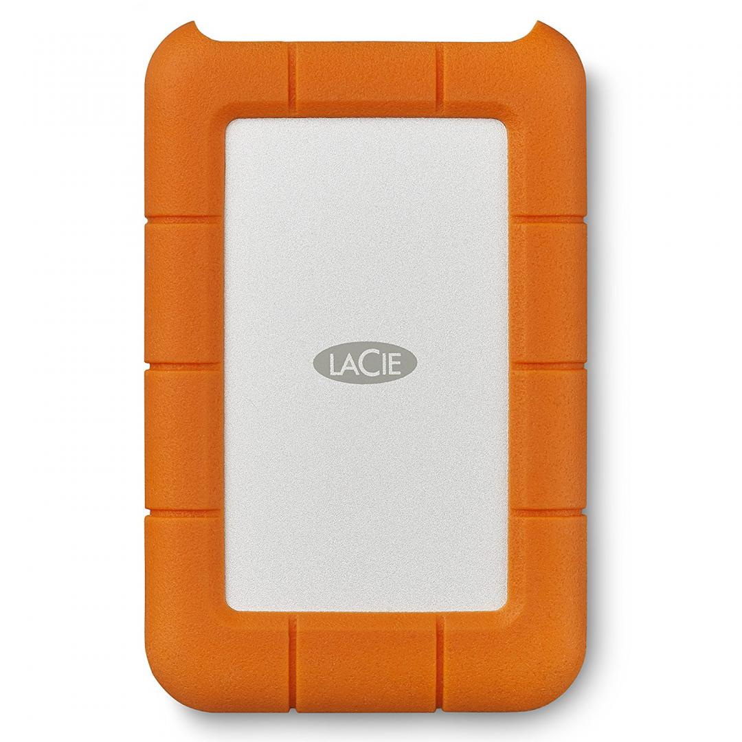 HDD extern LACIE 2 TB, Rugged, 2.5 inch, USB 3.0, portocaliu/ argintiu, "STFR2000800" (timbru verde 0.8 lei)