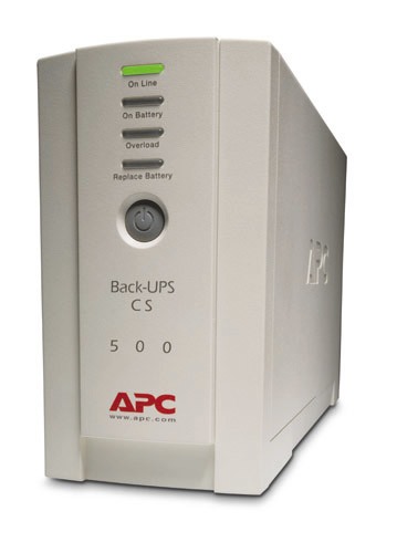 UPS APC,"Back-UPS CS",Line Int. cu management,mini tower,500VA/300W,IECx4,1xRBC2,LED,11-20 min. "BK500EI",prelung garantie(WBEXTWAR1YR--01/WBEXTWAR3YR--01),(timbru verde 11 lei)