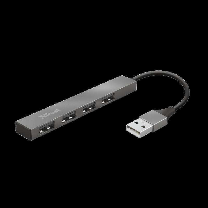 Trust Halyx Aluminium 4 Mini USB Hub "TR-23786" (timbru verde 0.8 lei)