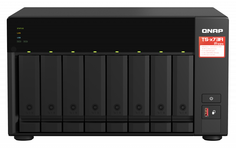NAS STORAGE TOWER 8BAY 8GB/TS-873A-8G QNAP, "TS-873A-8G" (timbru verde 4 lei)