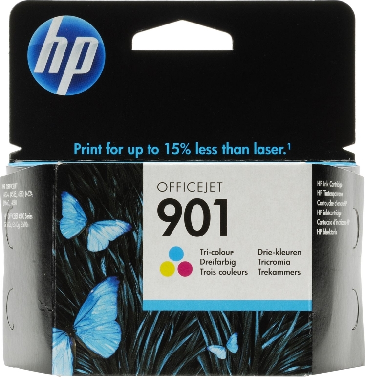 Cartus Cerneala Original HP Color, nr.901, pentru OfficeJet 4500|J4524|4580|4624|4640|4660|4680, , (timbru verde 0.15 lei), "CC656AE"