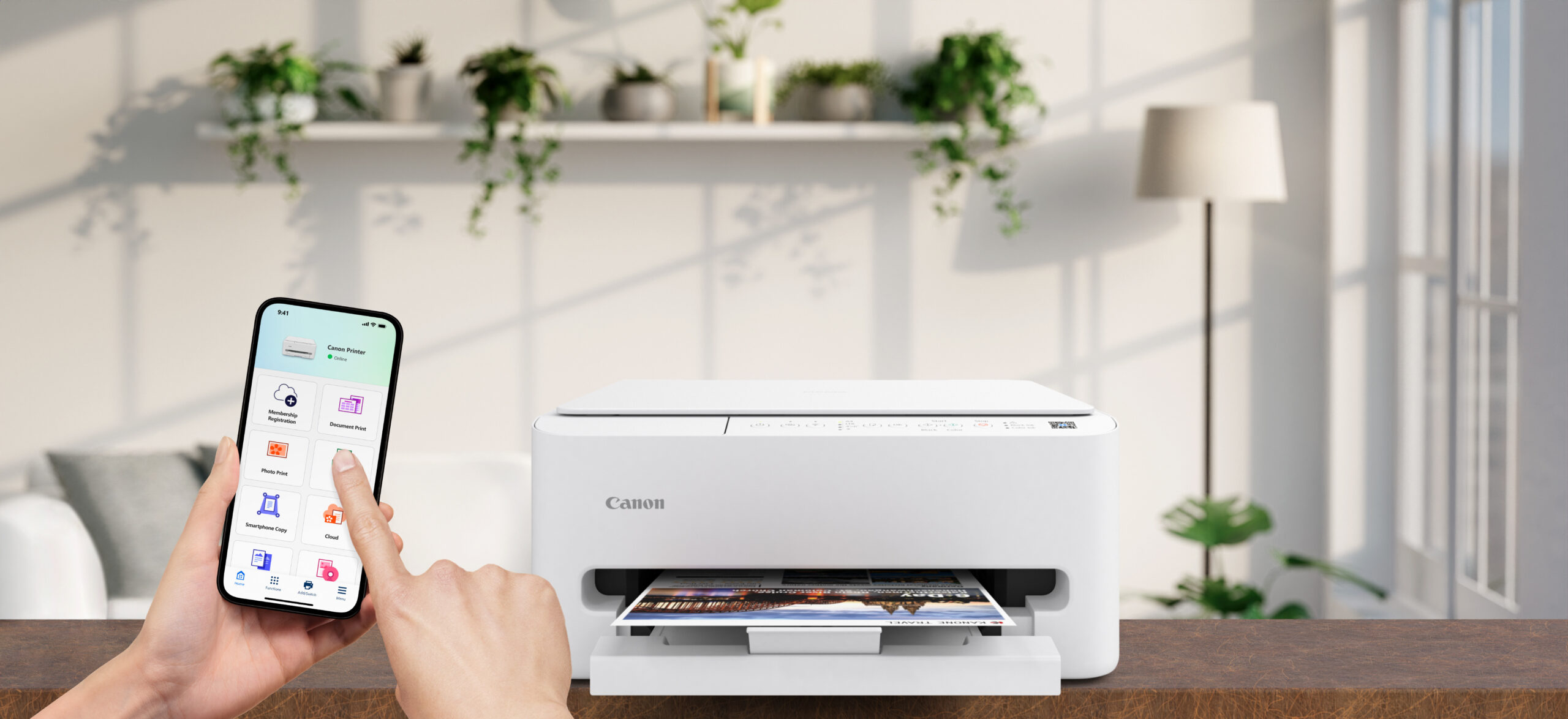Multifunctional InkJet Color Canon TS4150I, A4, Functii: Impr.|Scan.|Cop., Viteza de Printare Monocrom: 14ppm, Viteza de printare color: 9ppm, Conectivitate:USB|WIFI, Duplex:Da, ADF:Nu(incl.TV 12lei), White, "7181C006AA" - imagine 8