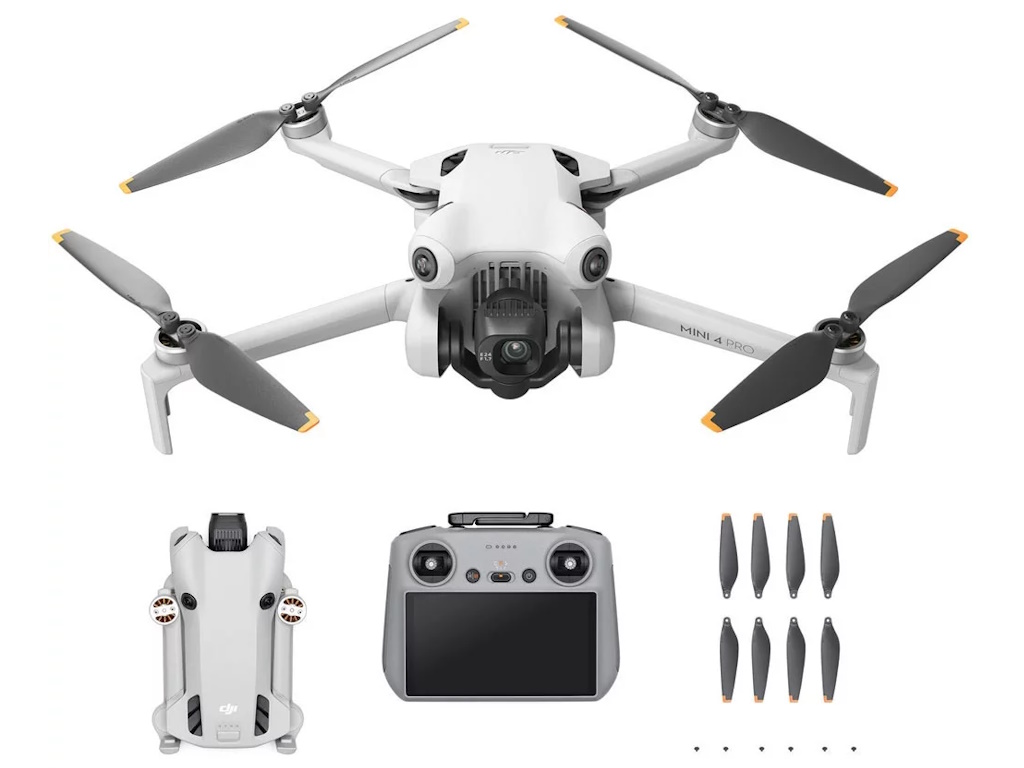 DRONE DJI Mini 4 PRO + Smart Controller, 4K100 "CP.MA.00000732.01" (timbru verde 1.20 lei)