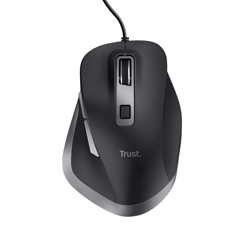 Mouse Trust Fyda cu fir 5000 DPI, negru "TR-24728" (timbru verde 0.18 lei)