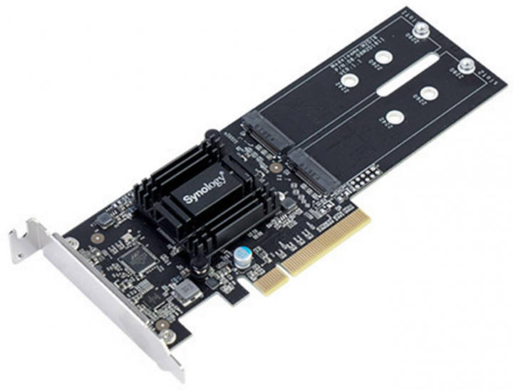 Card PCI-E, adaptor M.2 Synology, intern, PCI-E la M.2 slot x 2, "M2D18"