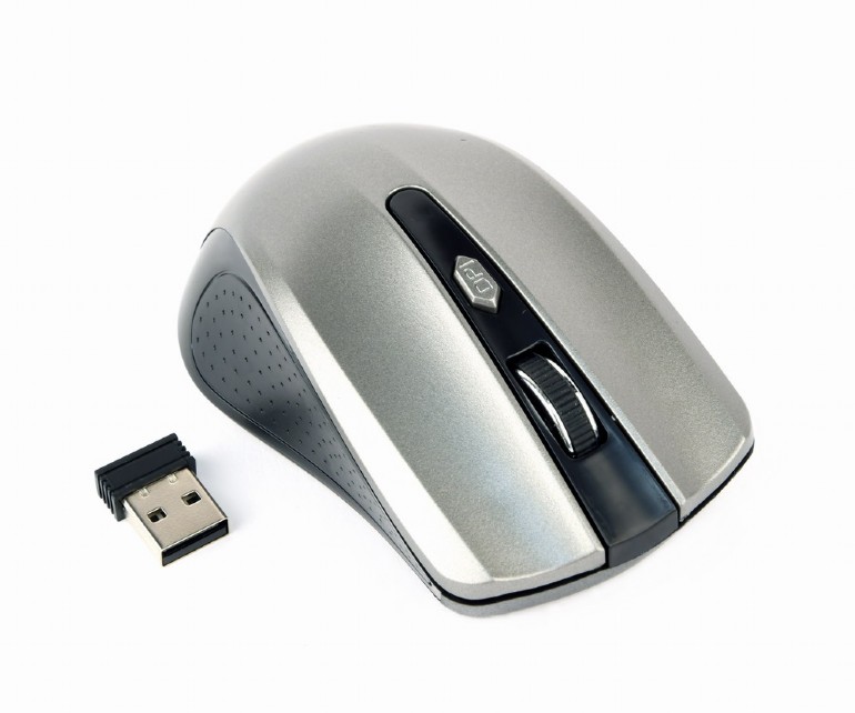 MOUSE GEMBIRD, PC sau NB, wireless, 2.4GHz, optic, 1600 dpi, butoane/scroll 4/1, , negru / gri, "MUSW-4B-04-BG" (timbru verde 0.18 lei)