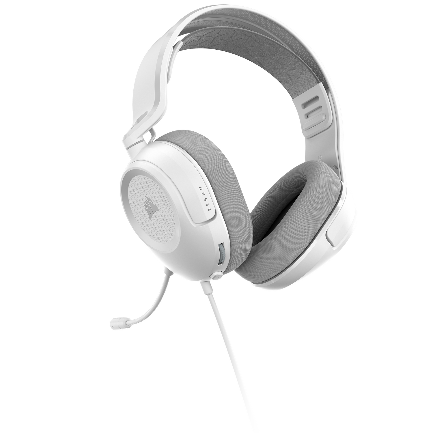 Casti Gaming cu fir Corsair HS35 V3 Alb "CA-9011400-WW" - imagine 2
