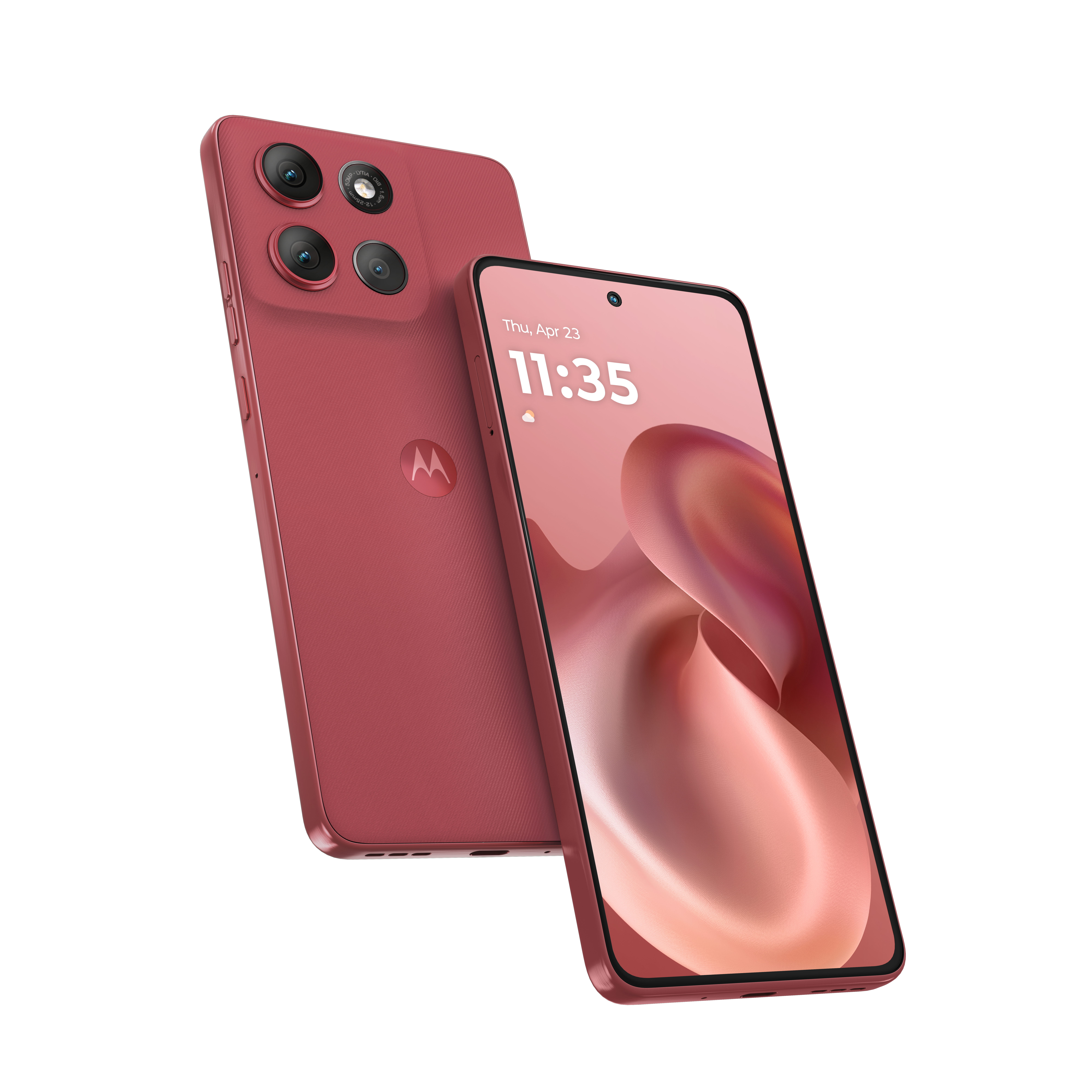 Telefon Mobil Motorola Moto G86, Procesor Mediatek Dimensity 7300, P-OLED 6.67", 12GB RAM, 256GB Flash, Camera Duala 50 + 8 MP, Wi-Fi, 5G, Dual Sim, Android (Roz) "PB8X0035PL" (timbru verde 0.45 lei)
