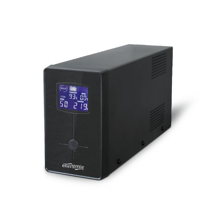 UPS GEMBIRD, Line Int. , mini tower, 650VA/390W, AVR, IEC x 2/ Schuko x 1, 1 x baterie 12V/7Ah, display LCD, back-up 1 - 10 min., "EG-UPS-031", (timbru verde 11 lei)