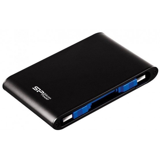 HDD extern portabil Silicon Power Armor A80 2TB Anti-shock/water proof USB 3.1 Gen1 negru "SP020TBPHDA80S3K" (timbru verde 0.8 lei)