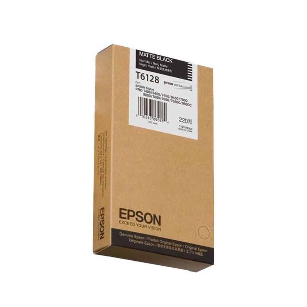 Cartus Cerneala Original Epson Matte Black, T612800, pentru 7400|7450|7800|7880|9400|9450|9800, , (timbru verde 0.15 lei), "C13T612800"(RAPO)