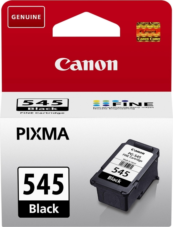 Cartus Cerneala Original Canon Black, PG-545, pentru Pixma IP2850|MG2450|MG2455|MG2550|MG2550S|MG2950|MG3050|MG3051|MG3052|MG3053|MX495 Black|MX495 White|TR4550|TS205|TS305|TS3150|TS315, , (timbru verde 0.15 lei), "BS8287B001AA"