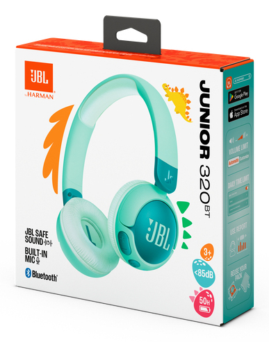 JR320BT Bluetooth 5.3 Wireless On-Ear pentru copii Verde"JBL-JR320BT-GRN" - imagine 8