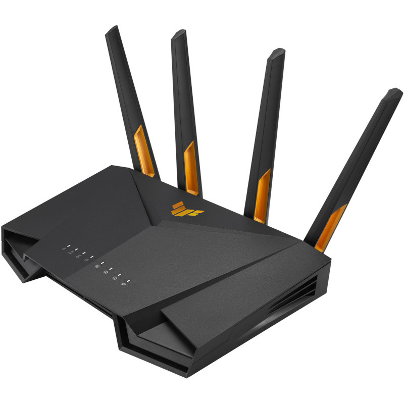 ASUS TUF Gaming AX3000 V2 Dual Band WiFi 6 Router WiFi 6 802.11ax 2.5Gbps port Mobile Game Mode Lifetime Free Internet Security "90IG0790-MO3B00" (timbru verde 0.8 lei)