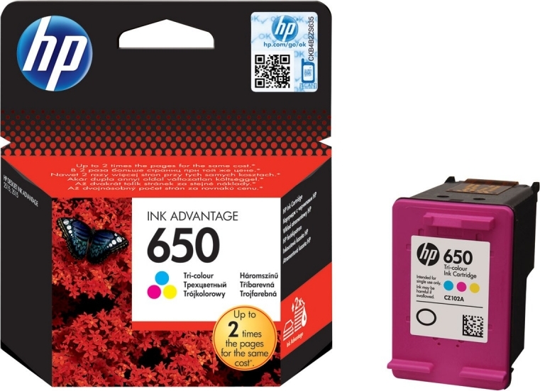Cartus Cerneala Original HP Color, nr.650, pentru DJ 1015|1515|2515|2545|2645|3515|3545|4515, , (timbru verde 0.15 lei), "CZ102AE"