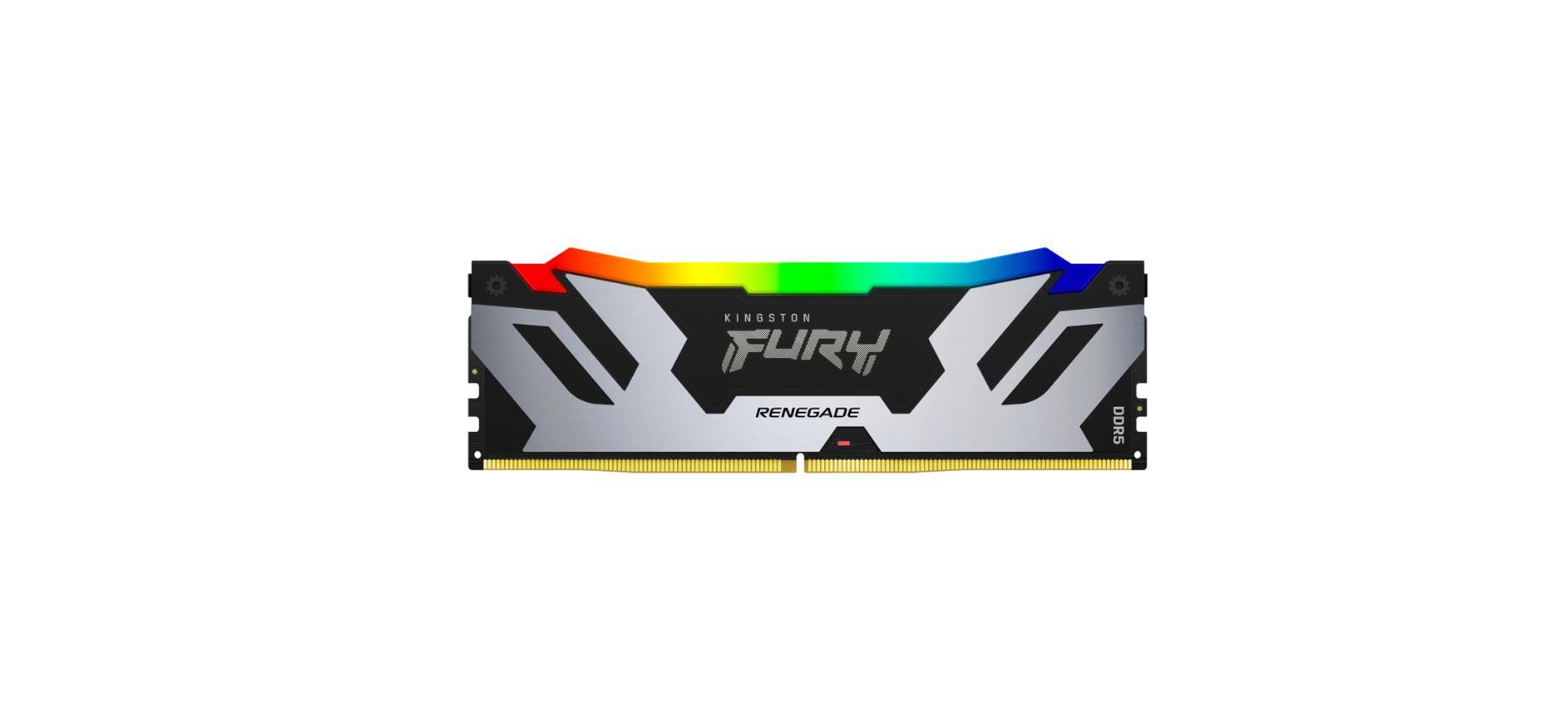 Memorie DDR Kingston DDR5 16GB frecventa 7200 MHz, 1 modul, radiator, iluminare RGB, latenta CL38, "KF572C38RSA-16"