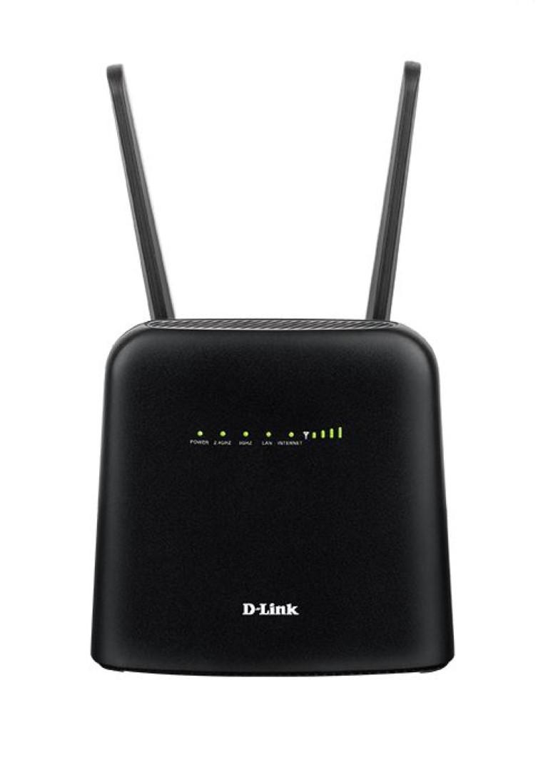 ROUTER D-LINK wireless. 4G LTE (desktop), Wireless AC1200, 1x Gigabit WAN/LAN port + 1x Gigabit Ethernet LAN, 2 antene externe, slot SIM 4G/3G "DWR-960" (timbru verde 0.8 lei)