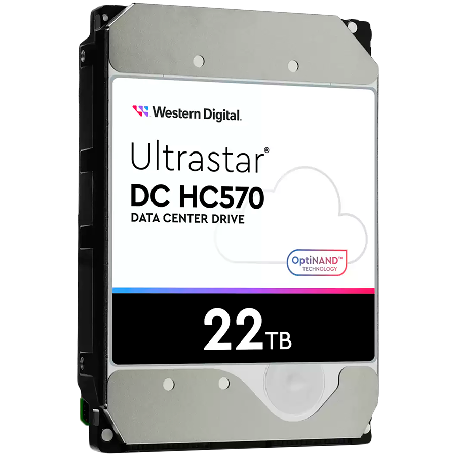 HDD Server WD/HGST Ultrastar 22TB DC HC570, 3.5", 512MB, 7200RPM, SATA, 512E SE NP3, SKU: 0F48155 "WUH722222ALE6L4"